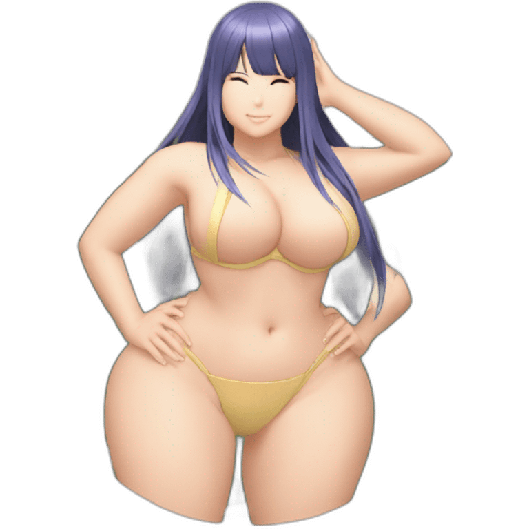 hinata hyuga full body pawg micro bikini back focus emoji