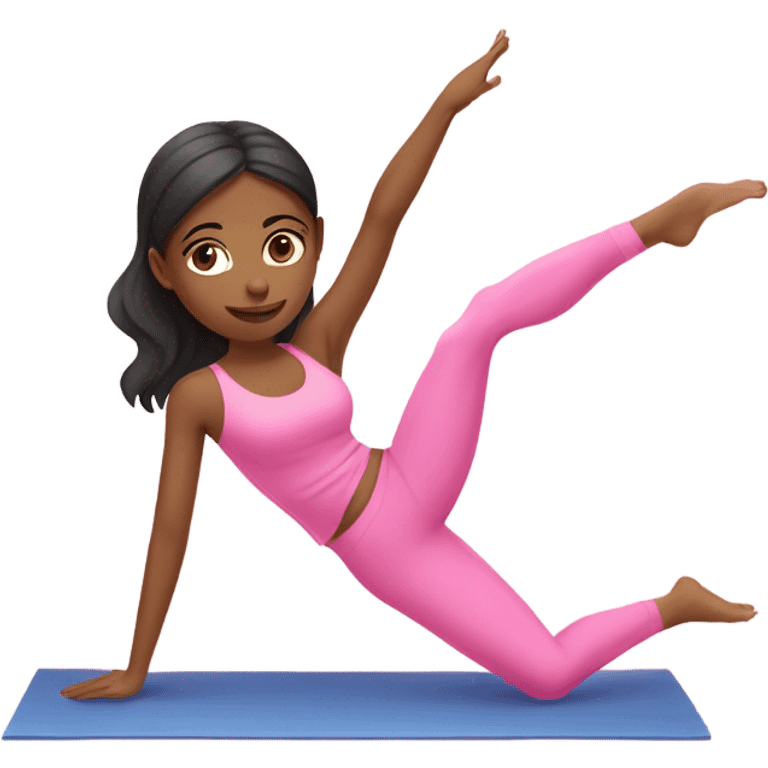 Girl do pilates pink emoji