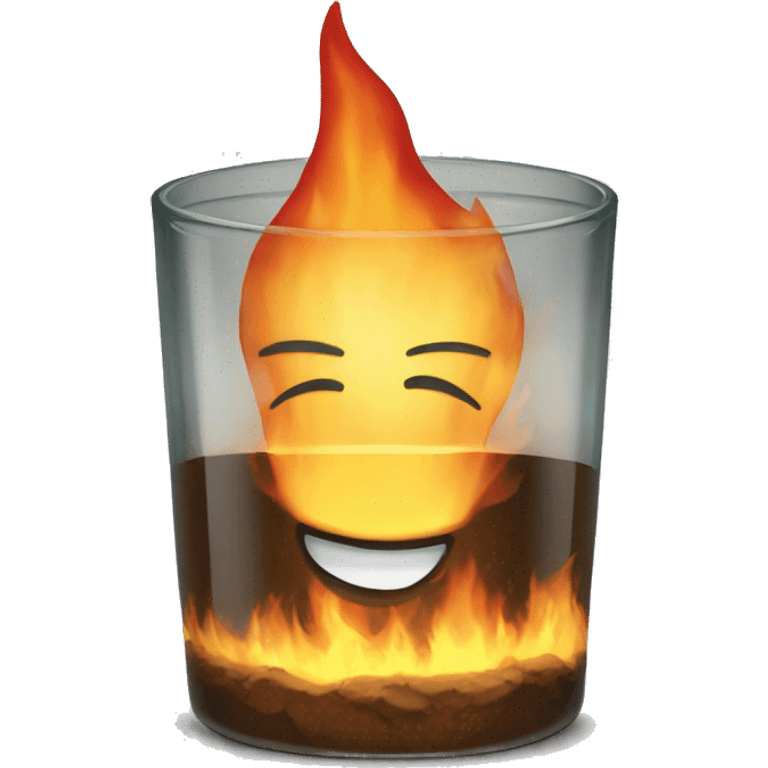 Burning glass emoji