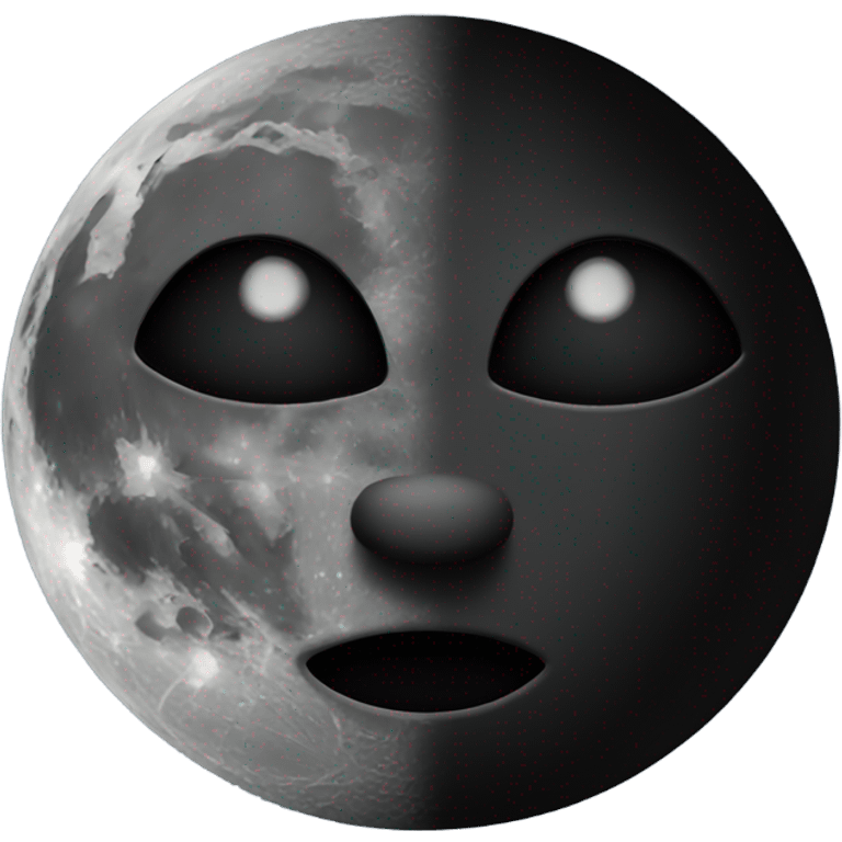 Black moon! emoji