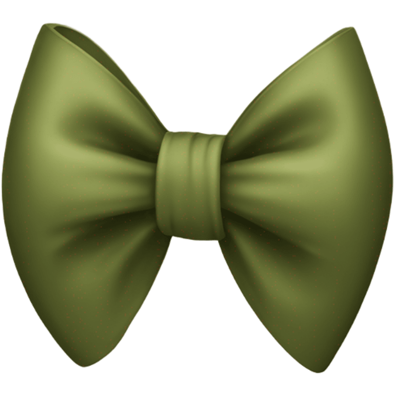 Olive green bow emoji