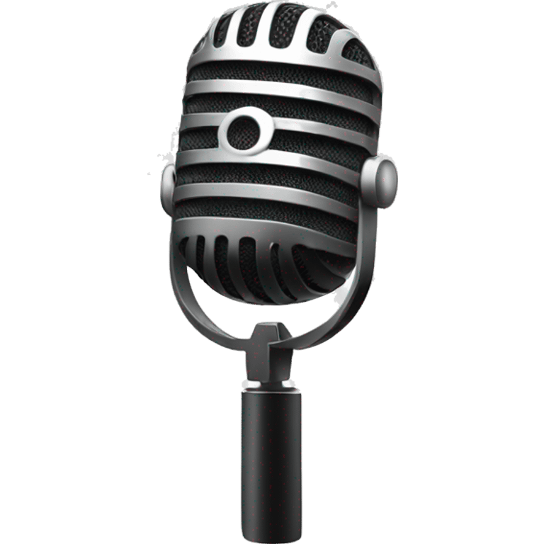 white wireless singer mic emoji