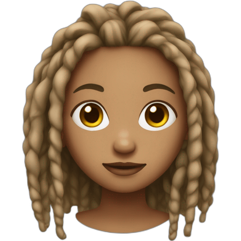 girl with dreadlocks emoji