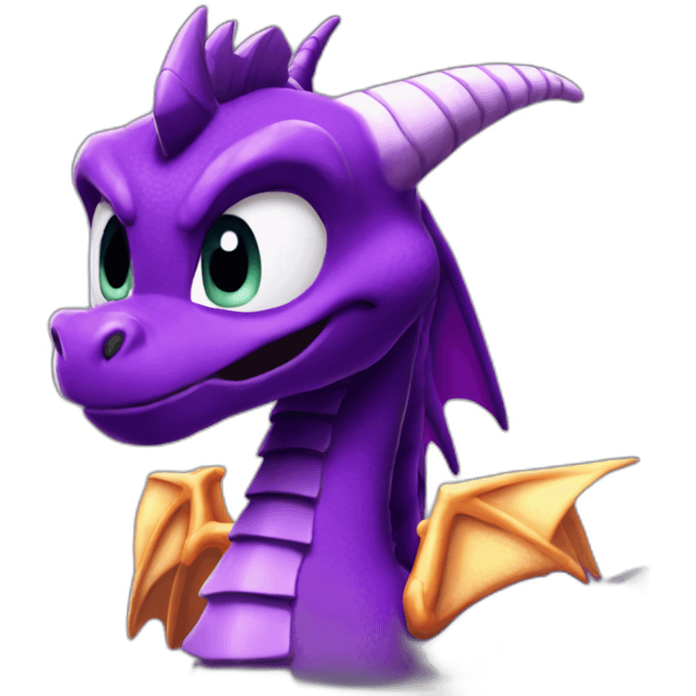 Spyro from Spyro 2 gateway to glimmer emoji