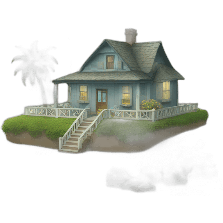 sea side house emoji