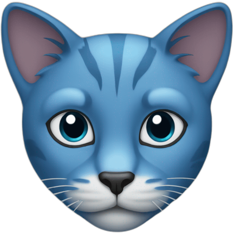 Blue cat emoji