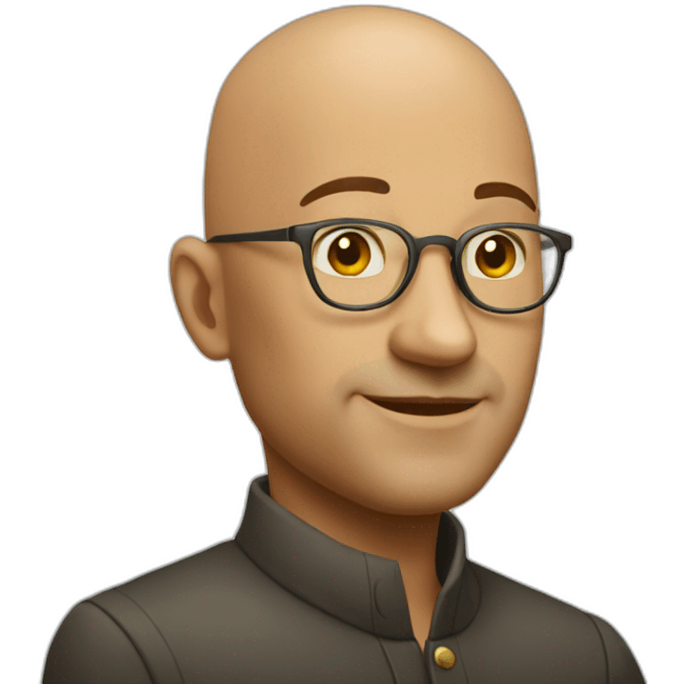 a rich bald guy emoji