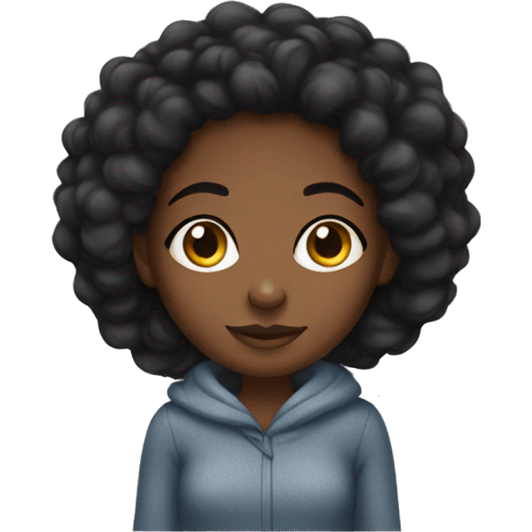 black girl cozy emoji