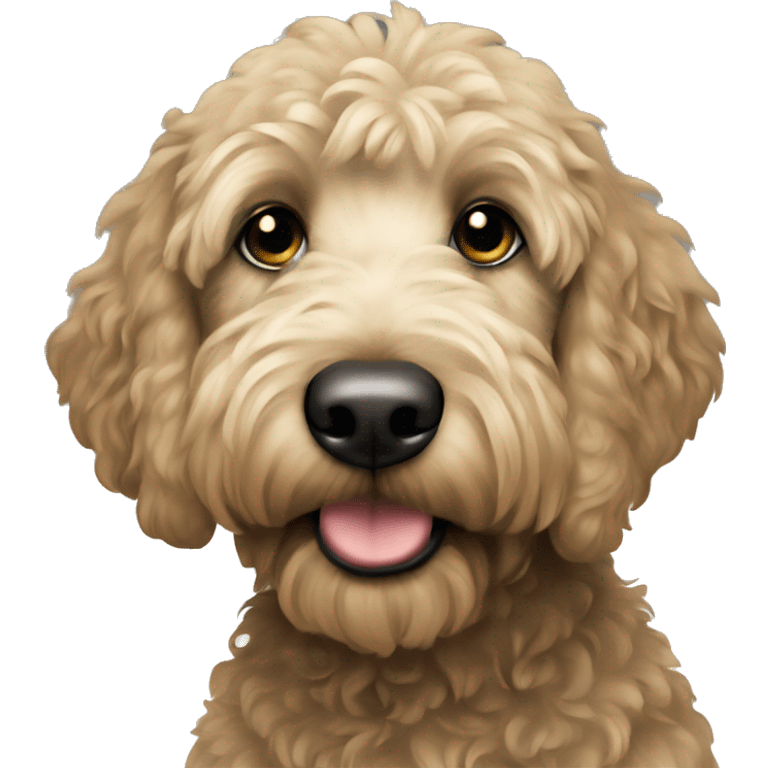 black golden doodle  emoji