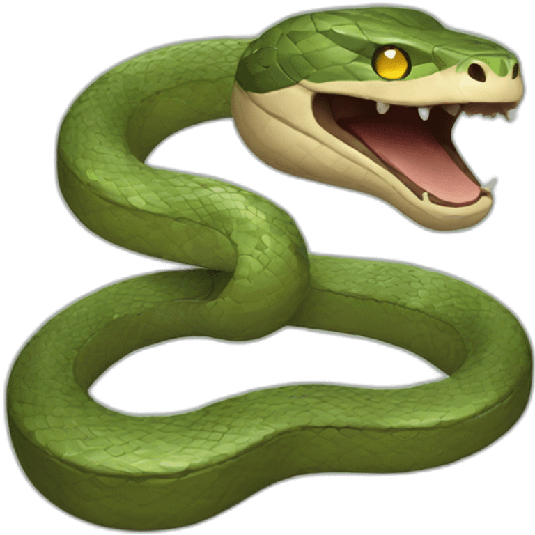 snake and rock emoji