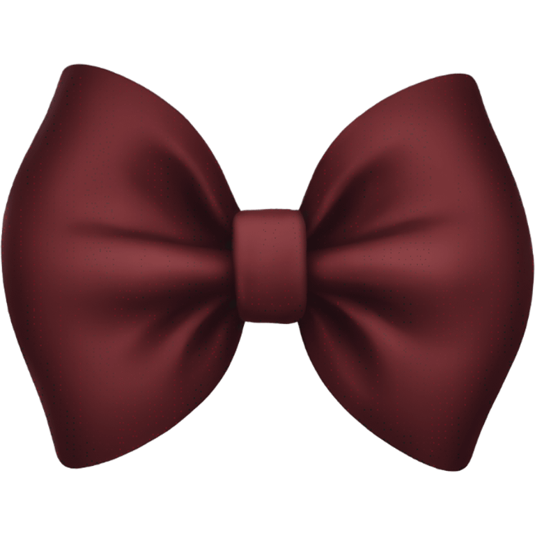 dark red bow emoji