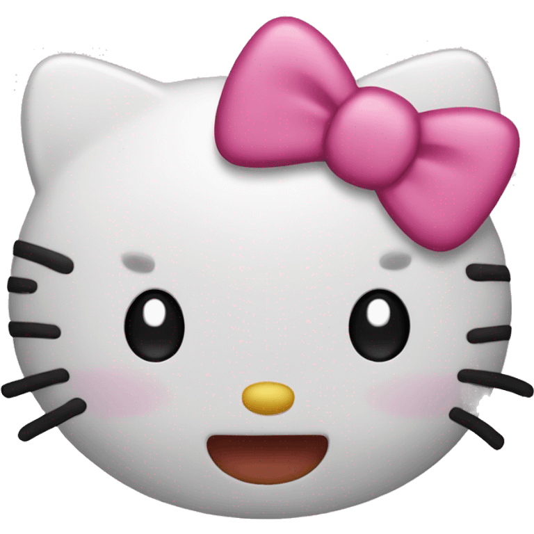 Hello kitty kissy emoji