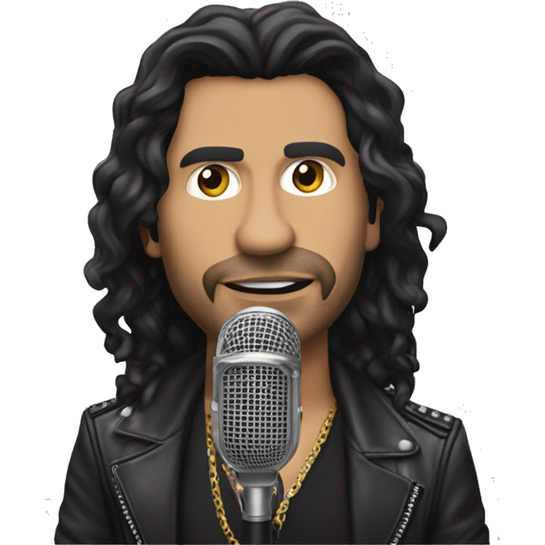 Fher Olvera singer of latin rock band Maná emoji