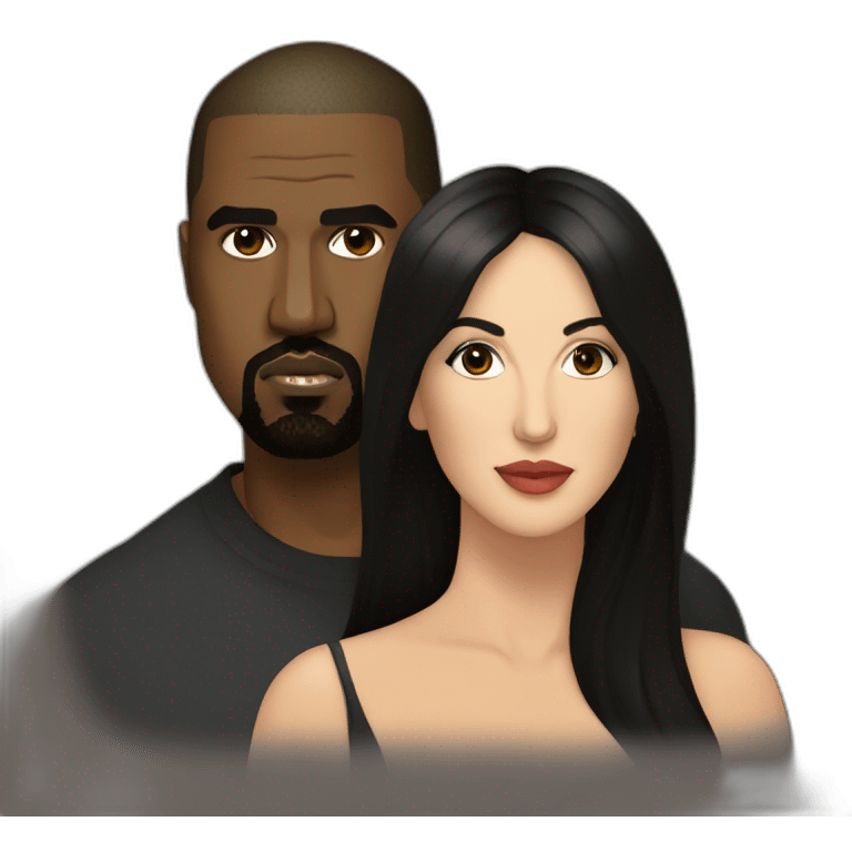 Kanye west and Monica bellucci  emoji