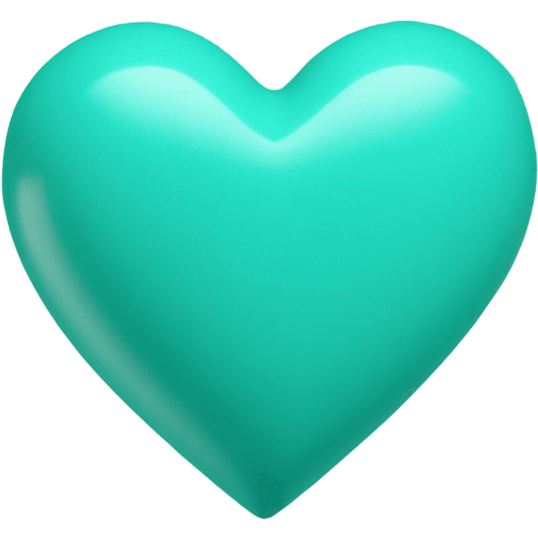 Turquoise heart  emoji