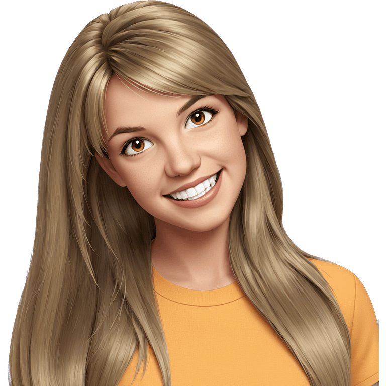 smiling girl with long hair emoji