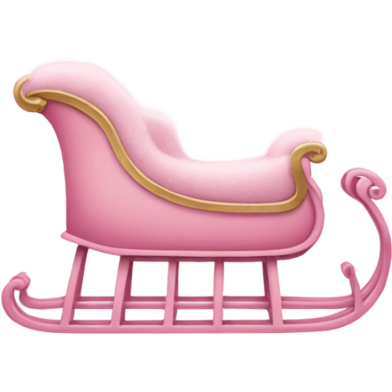 light pink sleigh emoji