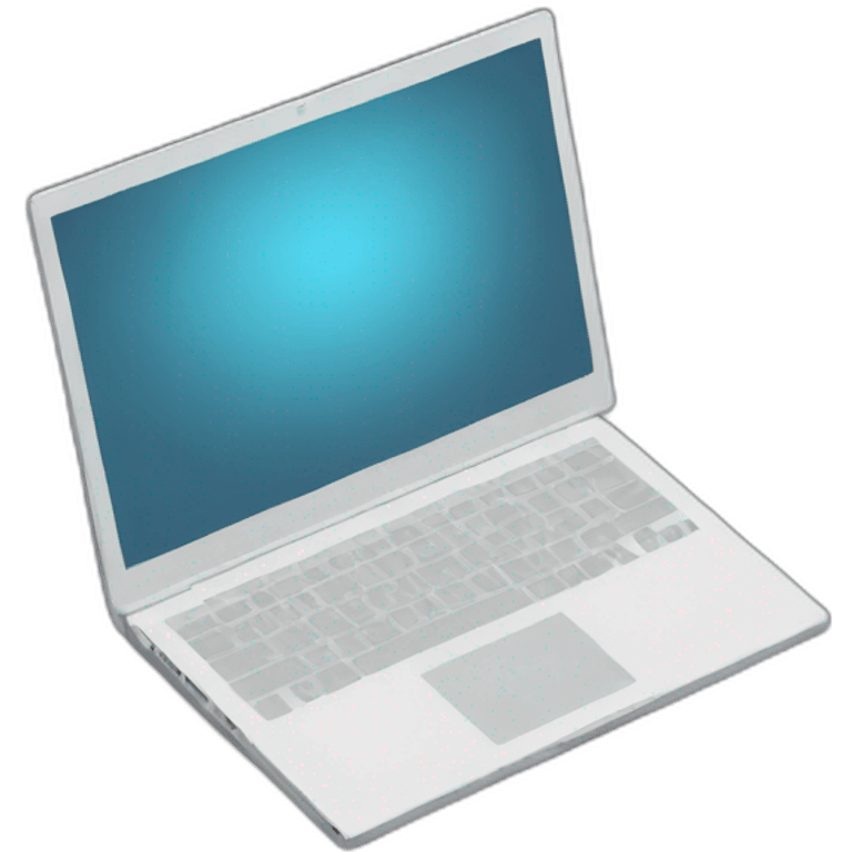 laptop , on screen code programm 1C emoji