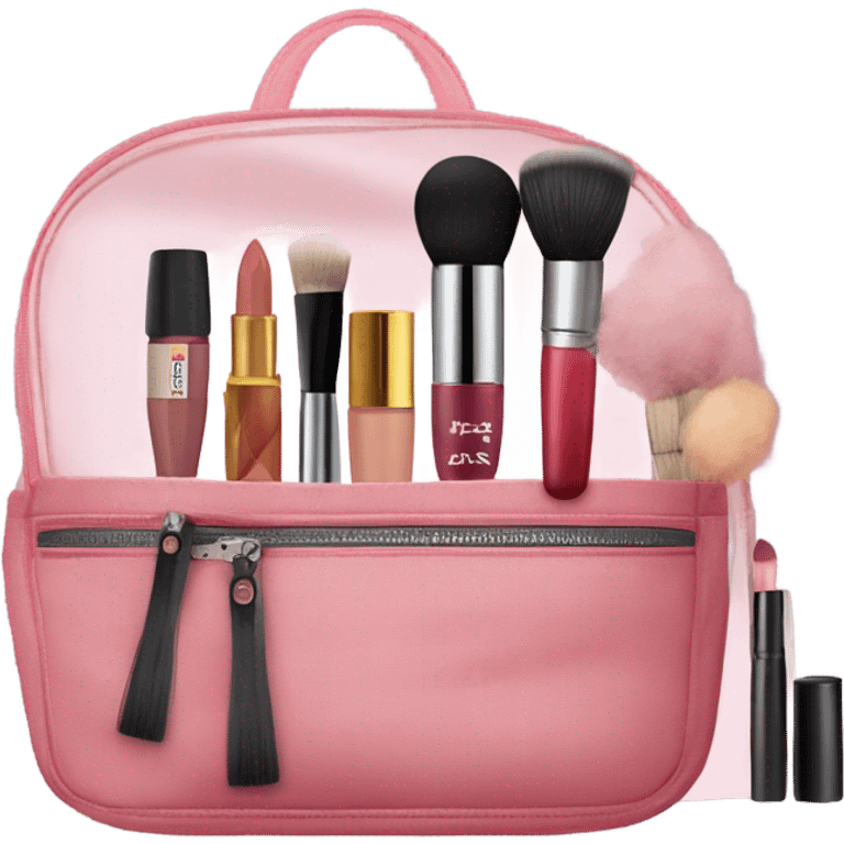 Bag full of makeup products emoji