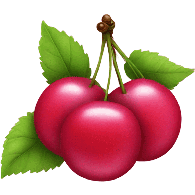 Pink cherries  emoji