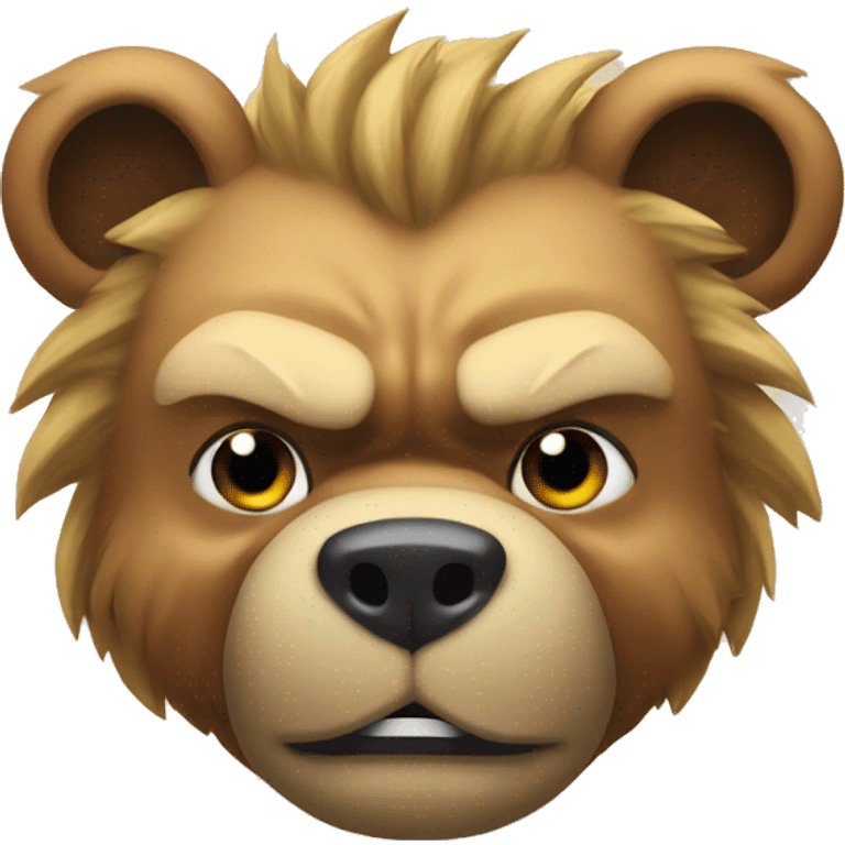 super saiyan bear emoji