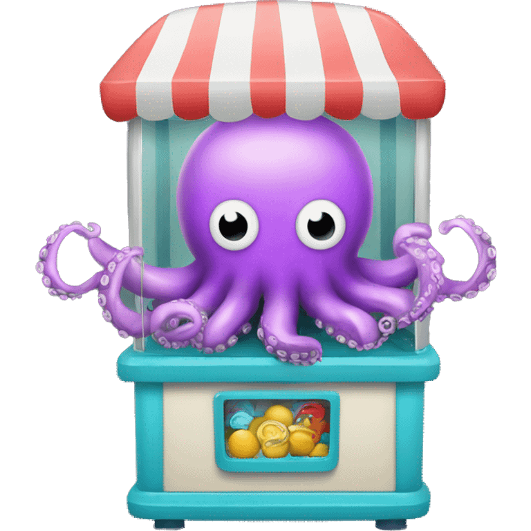 Octopus claw machine emoji