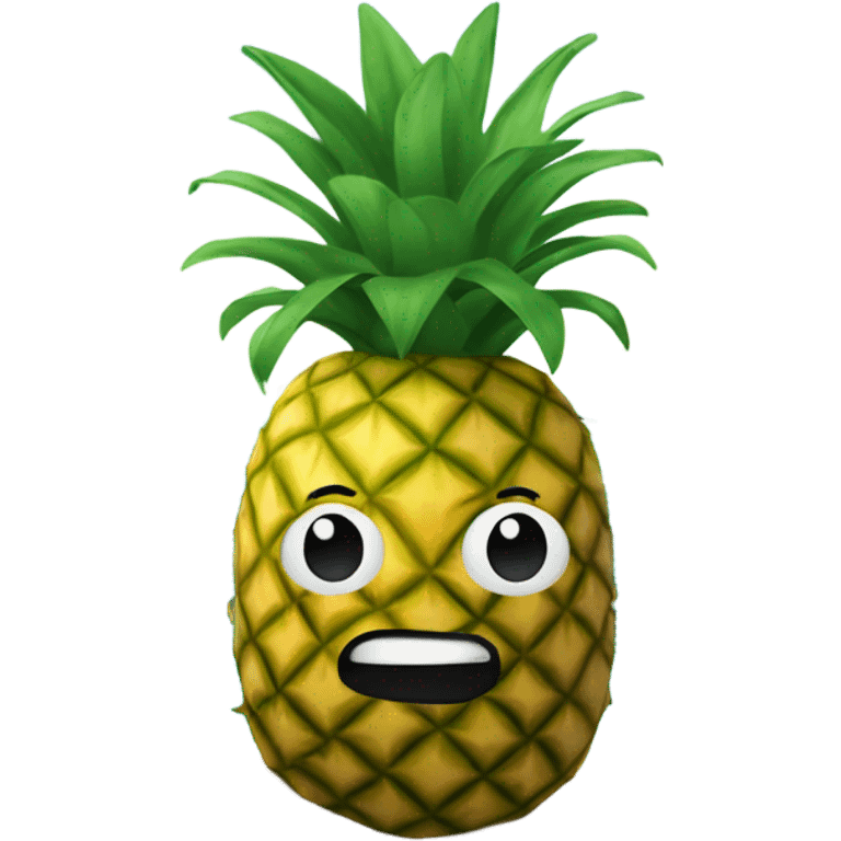 Pineapple under the sea emoji