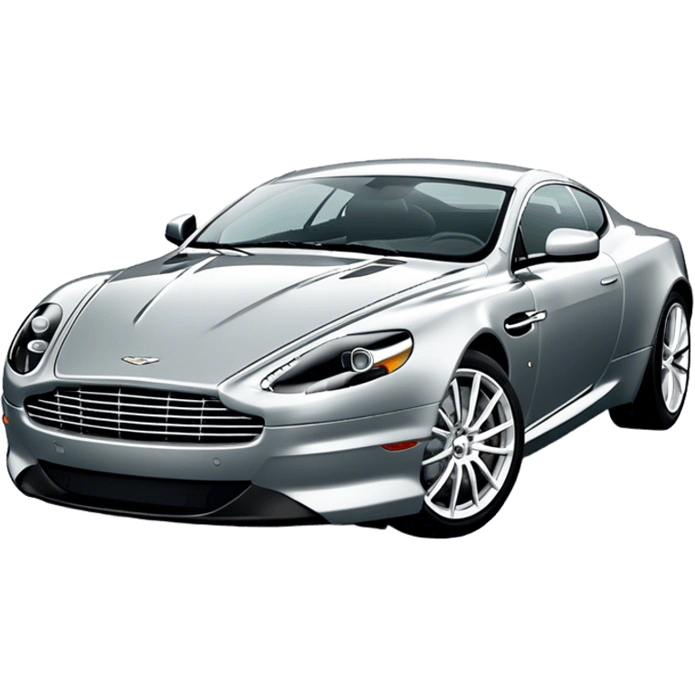 Aston Martin DB9 - Aston Martin (Model Year: 2016) (Iconic colour: Silver) emoji