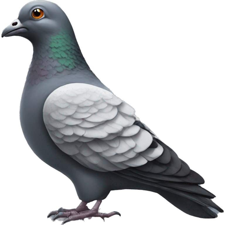 Pigeon with gun  emoji