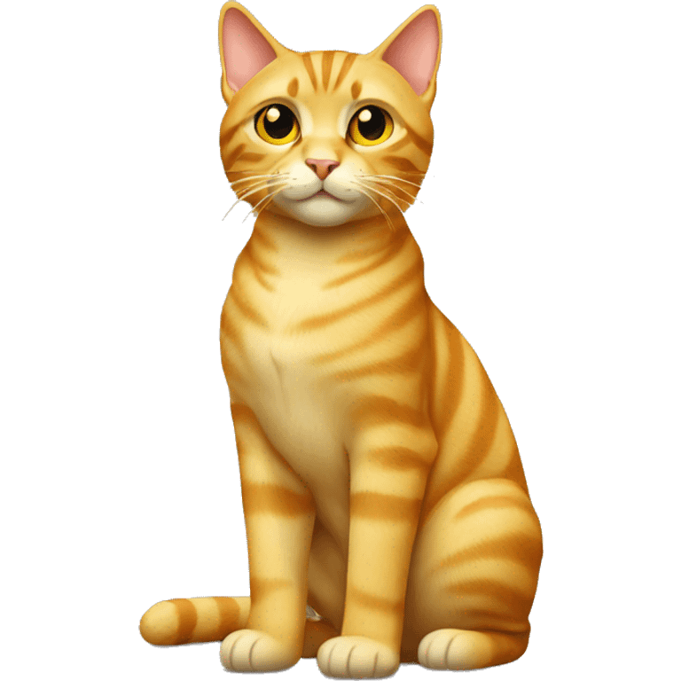 yellow tabby standing emoji