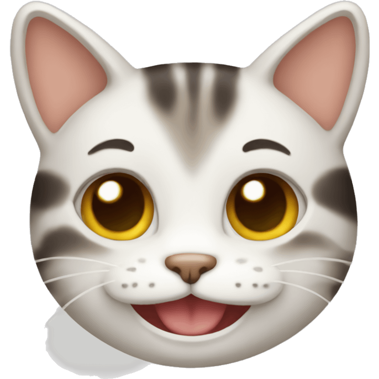 Cute cat smiling  emoji