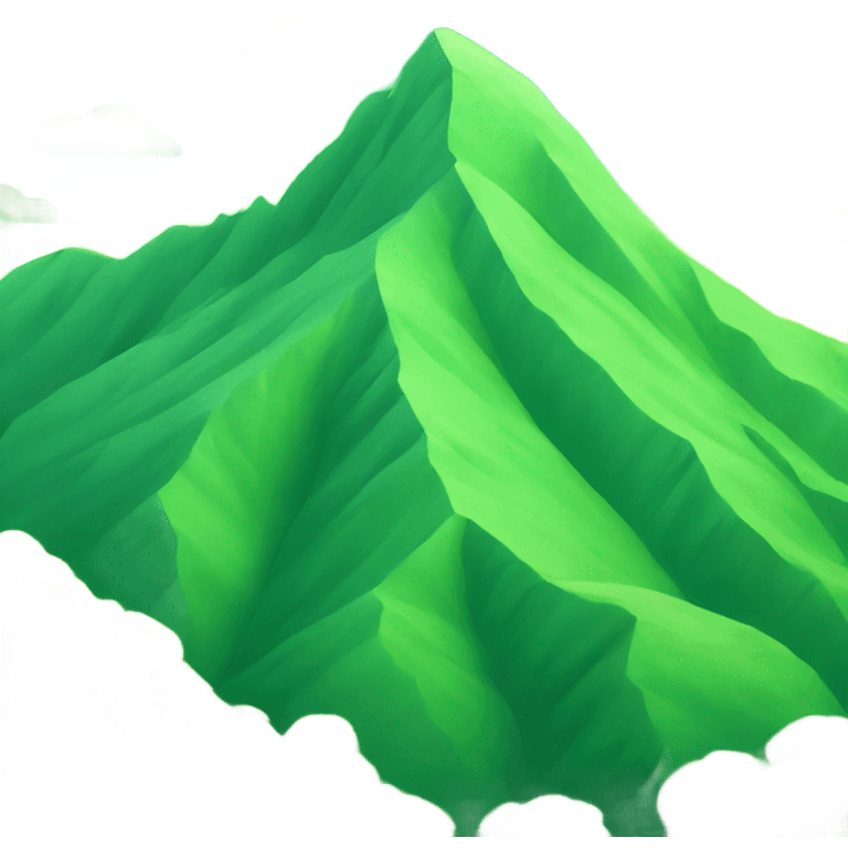 green mountain emoji