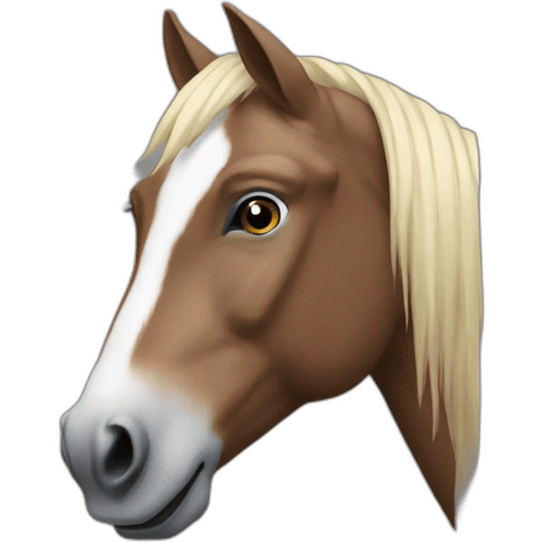 Un cheval emoji