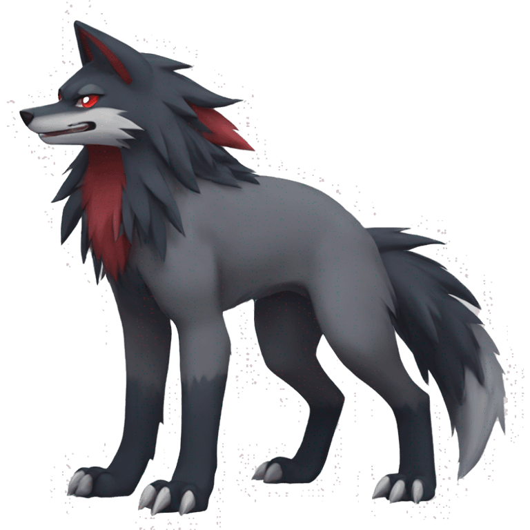 Zoroark-Mightyena full body emoji