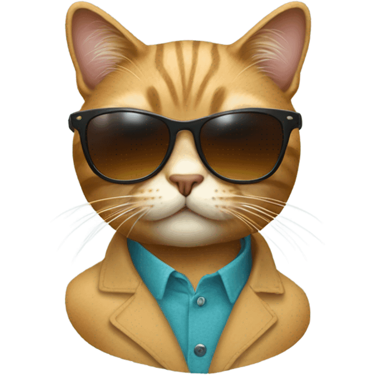 Cat with sunglasses emoji