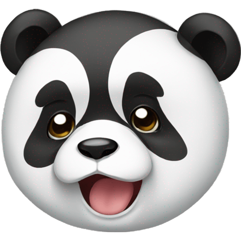 Panda with crying emoji