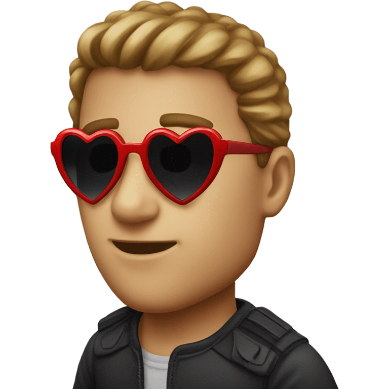 red heart sunglasses emoji