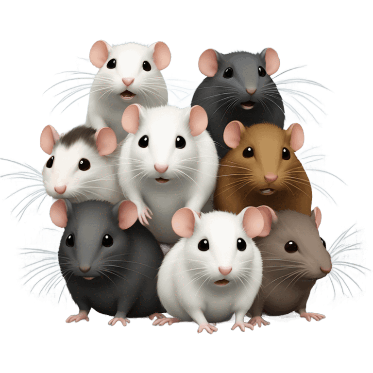 bunch of rats  emoji