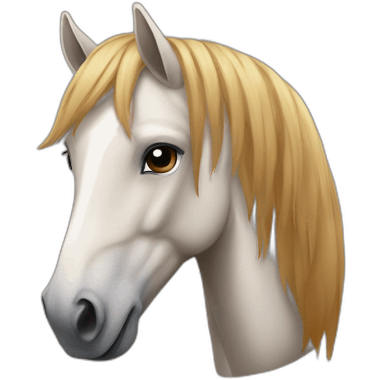 horse with a ceown emoji