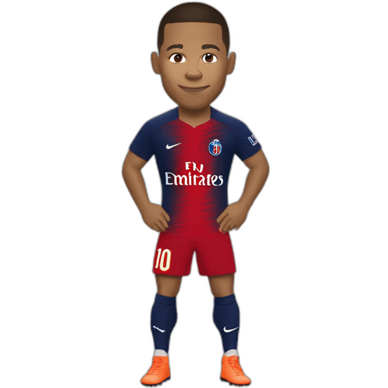 Mbappé qui sert la main de Ronaldo emoji