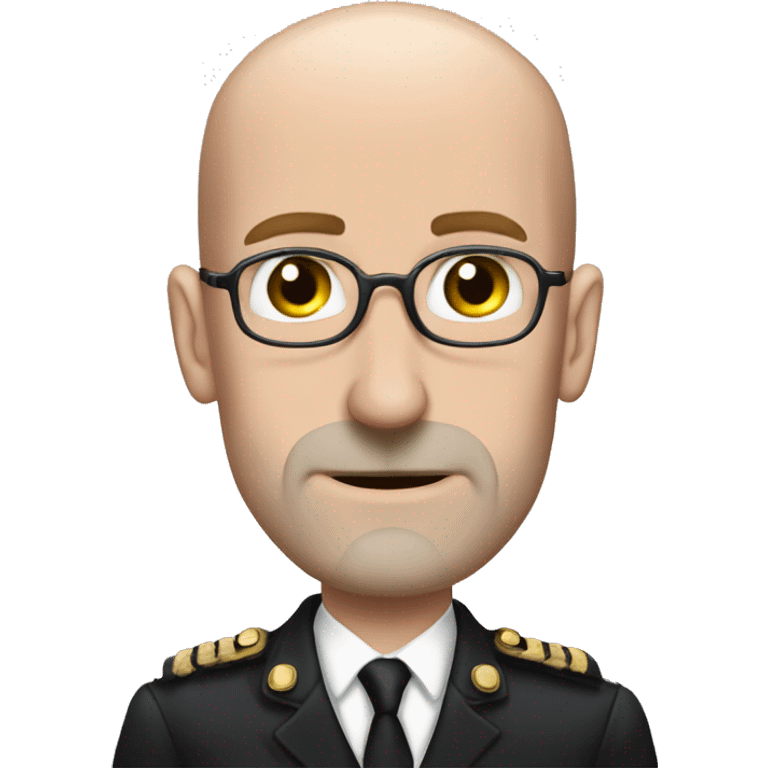 whitehouse aid stephen miller with bald head and german mustache emoji