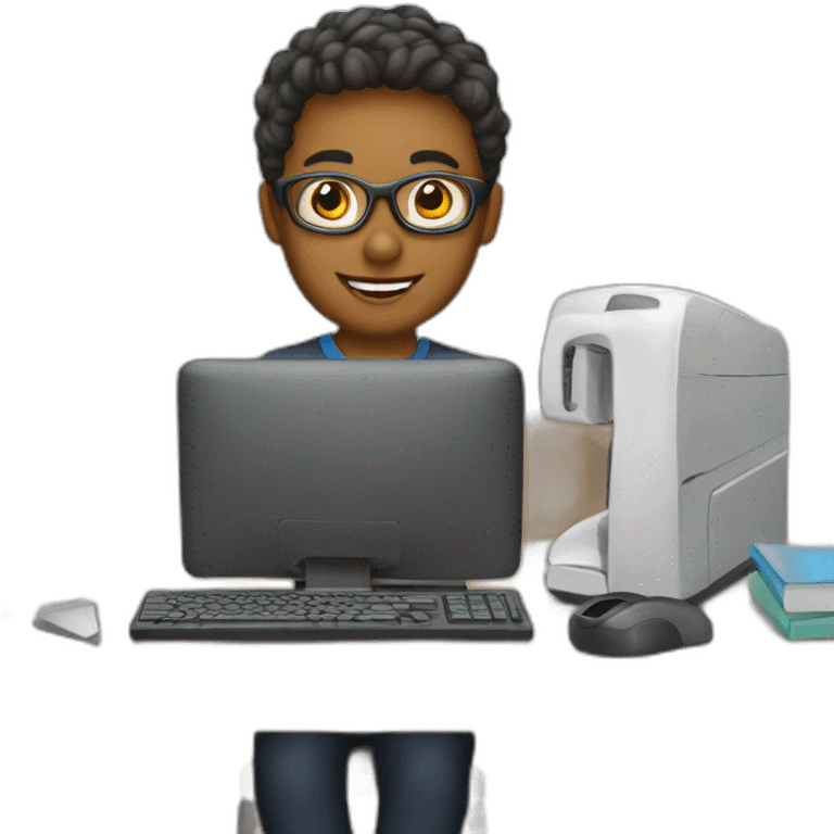 Education computer technology teacher emoji