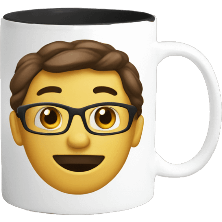 #1 teacher coffee mug emoji