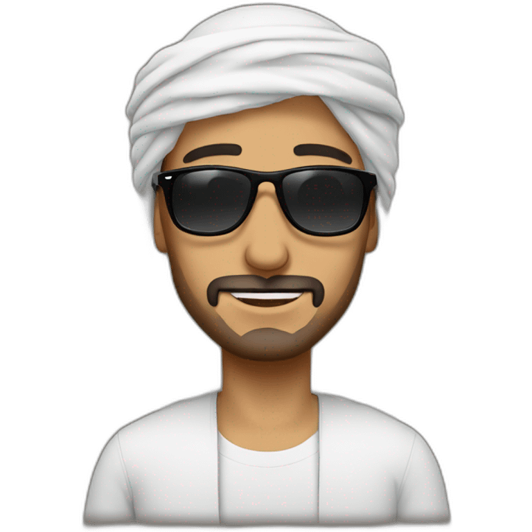 arab man wearing rayban galsses emoji