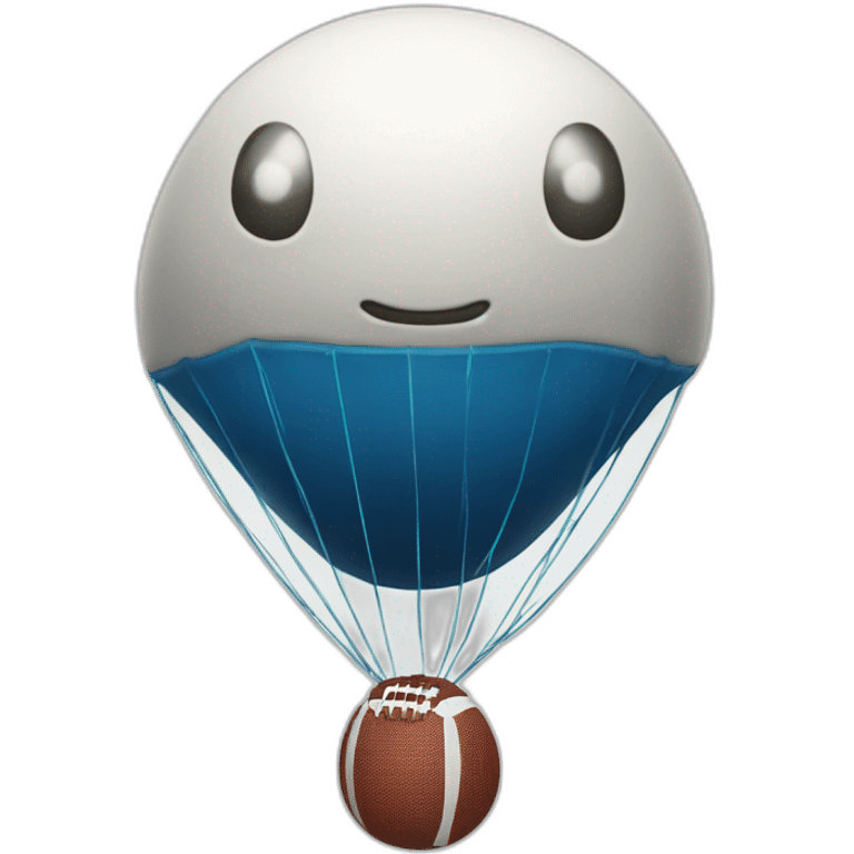 Chat qui a un ballon de foot sur une baleine emoji