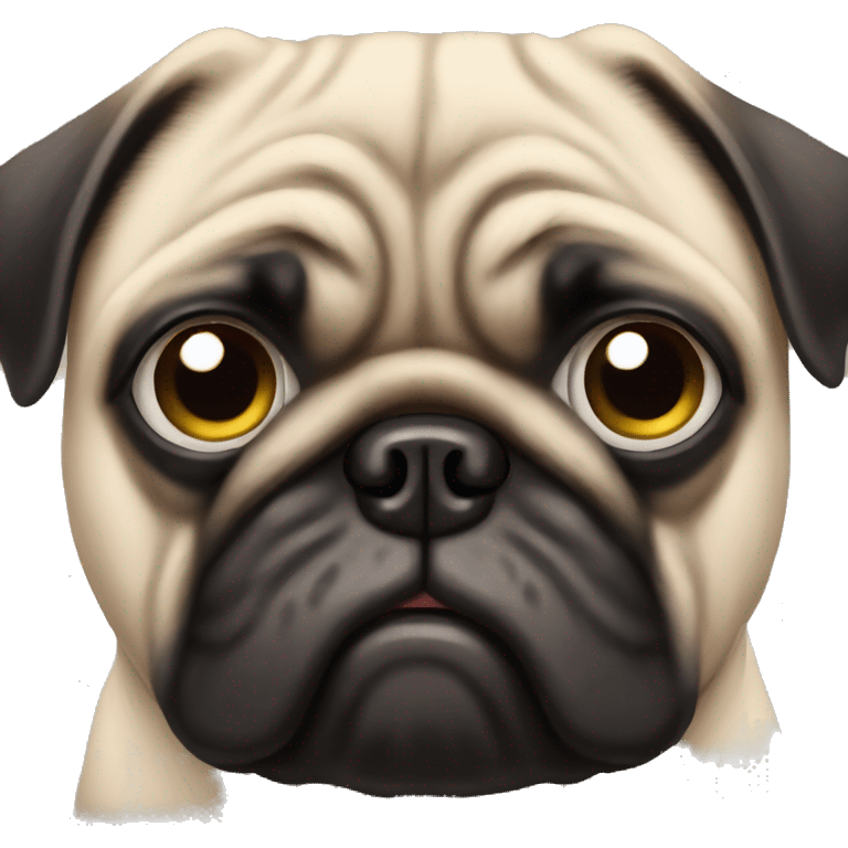 sad pug emoji