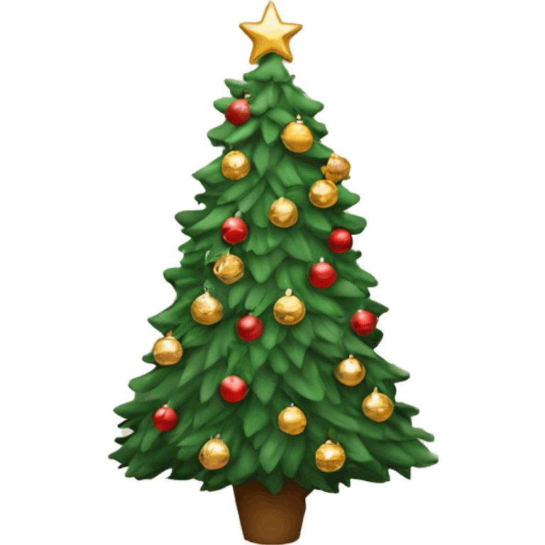 aesthetic coquette christmas tree emoji