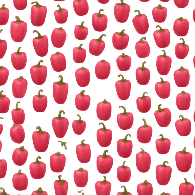 Pink pepper emoji