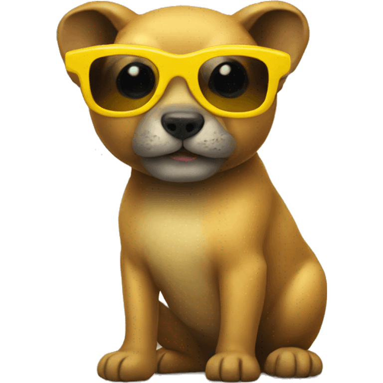 animal with yellow sunglasses emoji