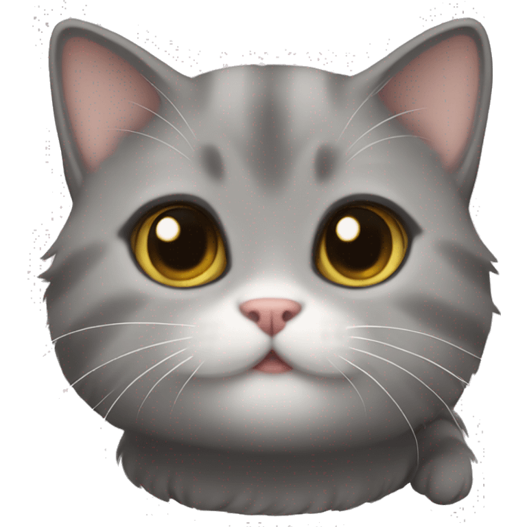 Gray munchkin cat emoji